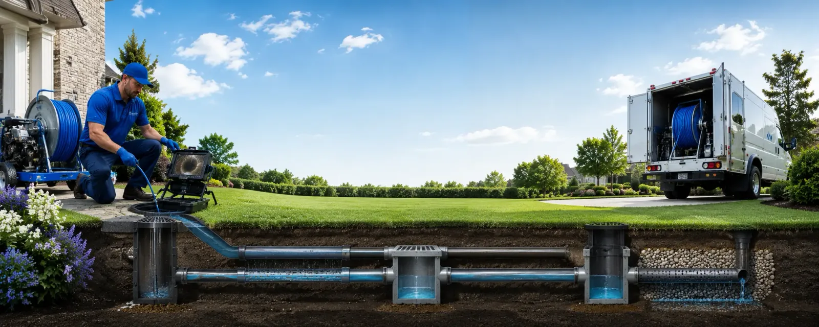 Outdoor drain cleaning information for Boss, MO